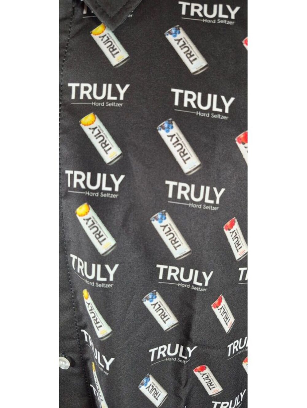 Truly Hard Seltzer All Over Print Button Up XXL - Picture 4 of 6